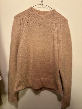 Ann Taylor Cozy Crewneck Women’s Sweater in Light Taupe